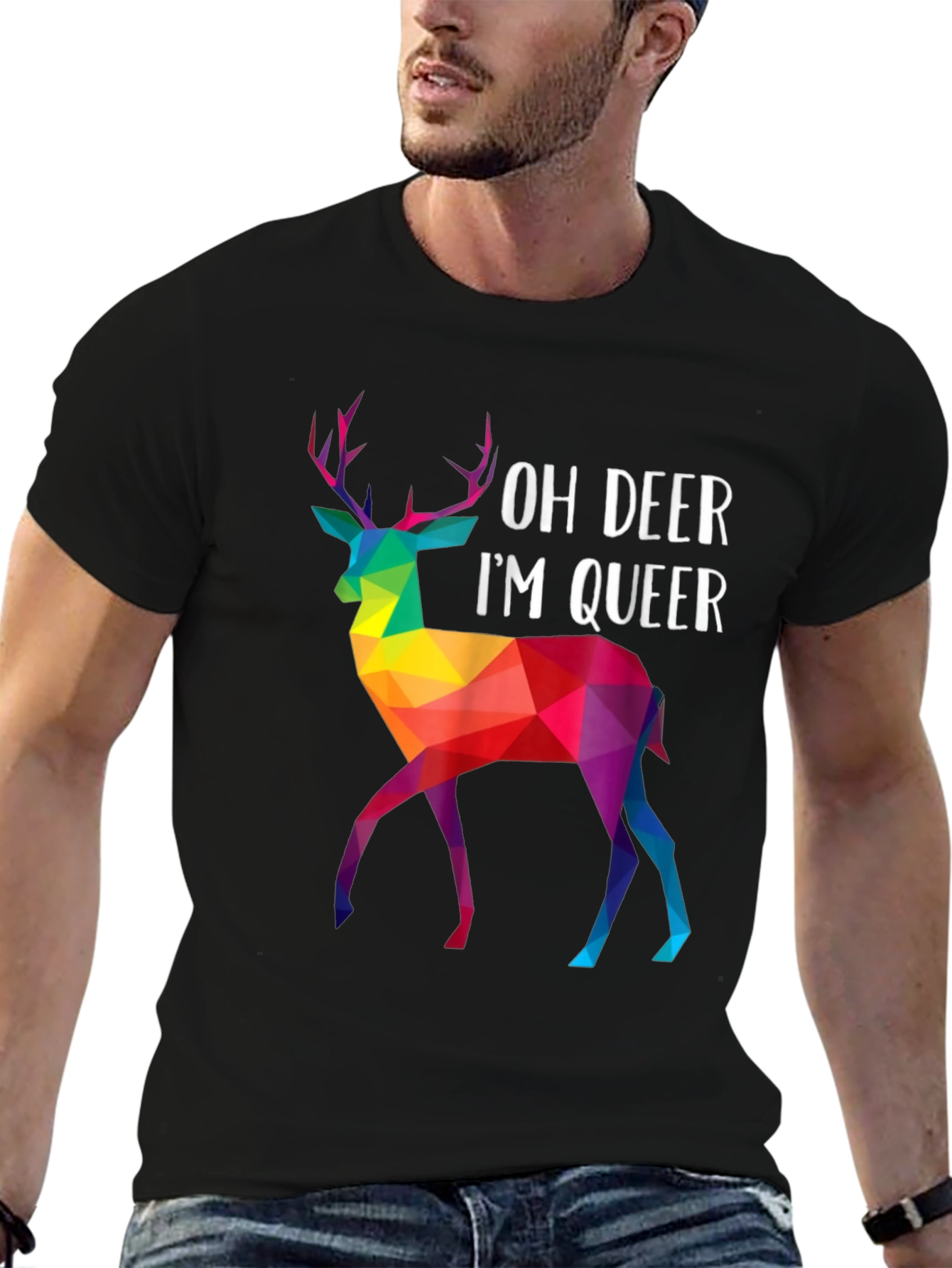 Oh Deer Im Queer T-Shirt - LGBTQ+ Pride Apparel