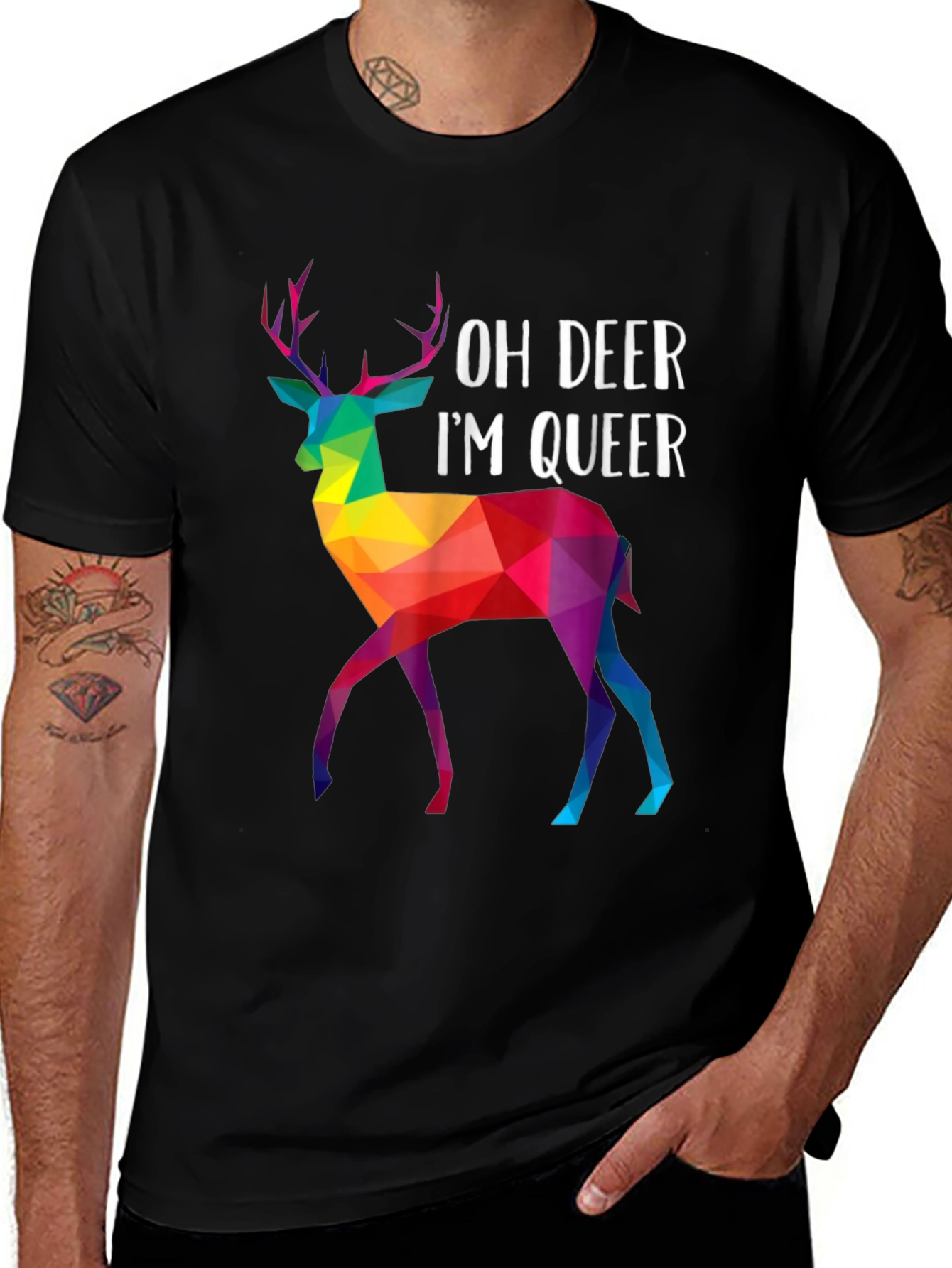 Oh Deer Im Queer T-Shirt - LGBTQ+ Pride Apparel