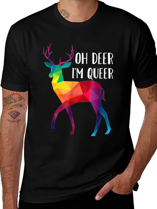 Oh Deer Im Queer T-Shirt - LGBTQ+ Pride Apparel