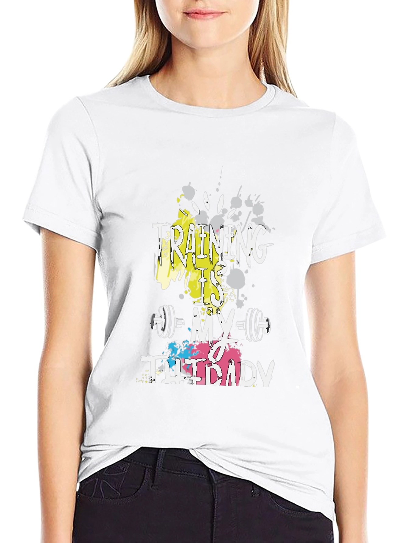 Training is My Therapy Graphic Tee - Black