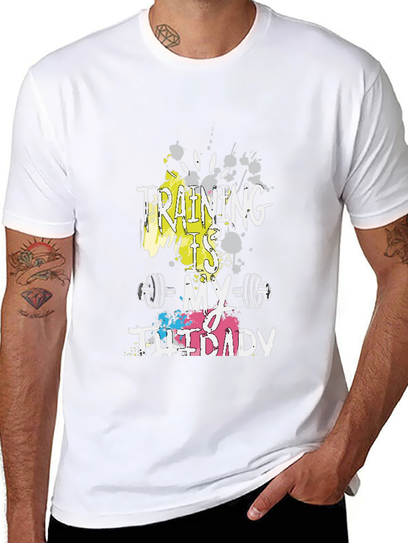 Training is My Therapy Graphic Tee - Black