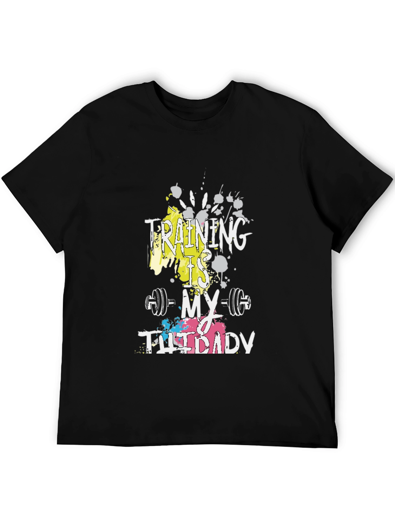 Training is My Therapy Graphic Tee - Black
