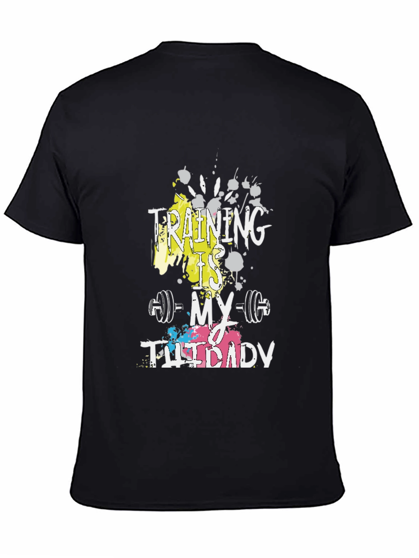 Training is My Therapy Graphic Tee - Black
