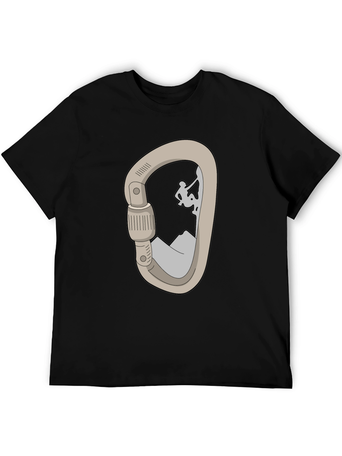 Climbing Carabiner T-Shirt - Mountain Adventure