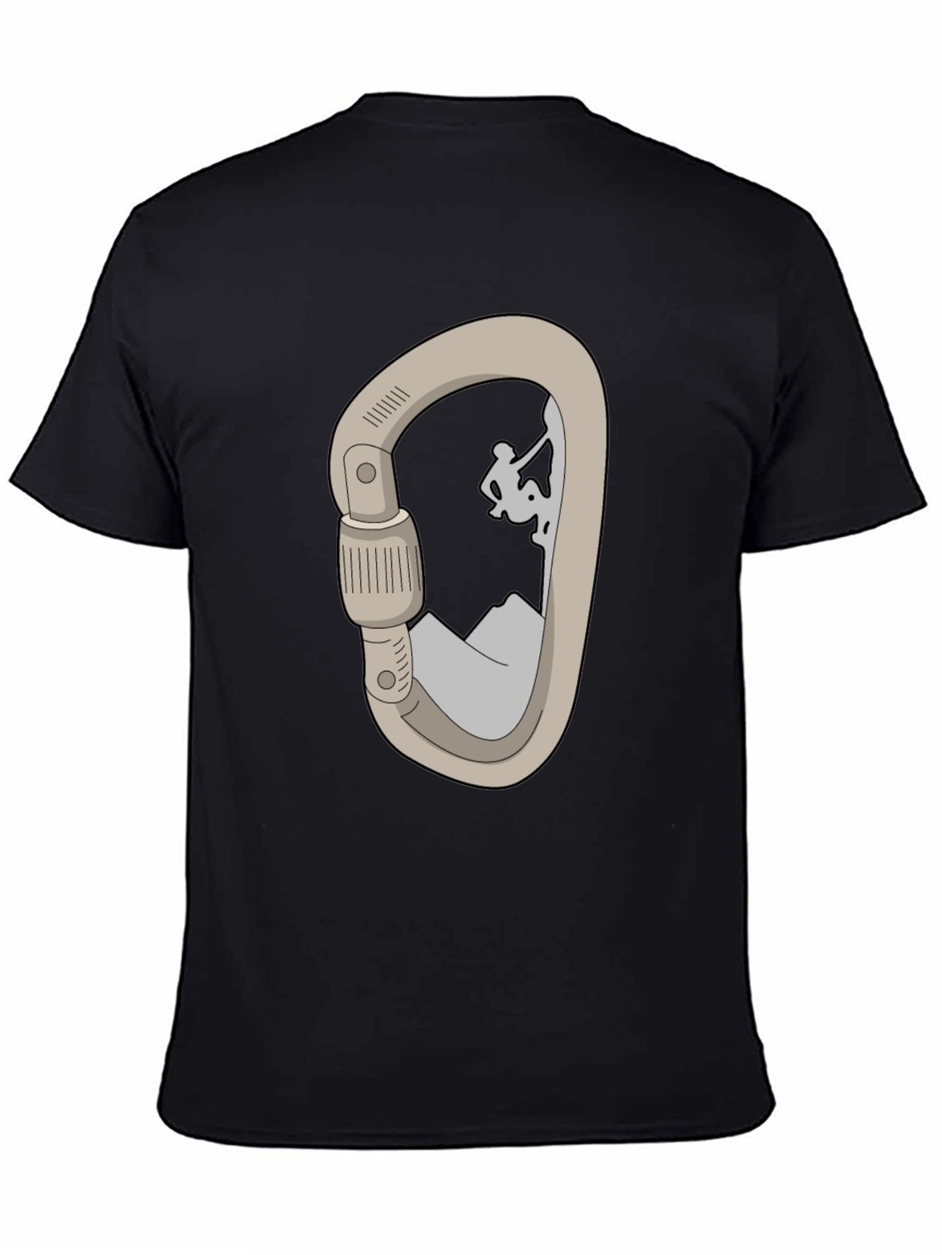 Climbing Carabiner T-Shirt - Mountain Adventure