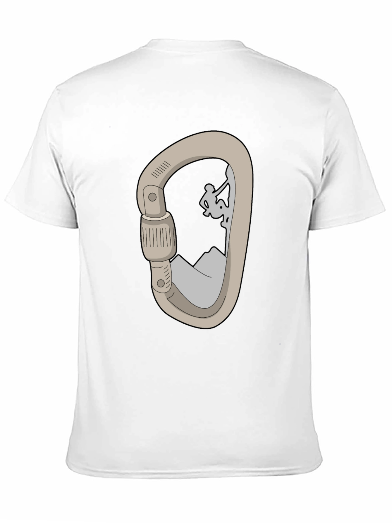 Climbing Carabiner T-Shirt - Mountain Adventure