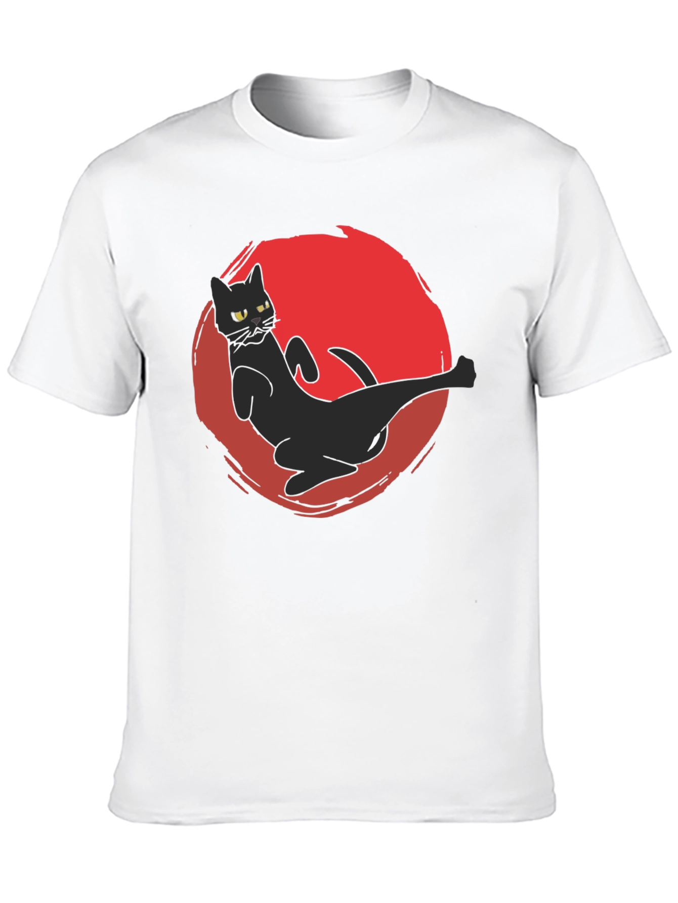 Black Cat Kick T-Shirt - Martial Arts Funny Tee