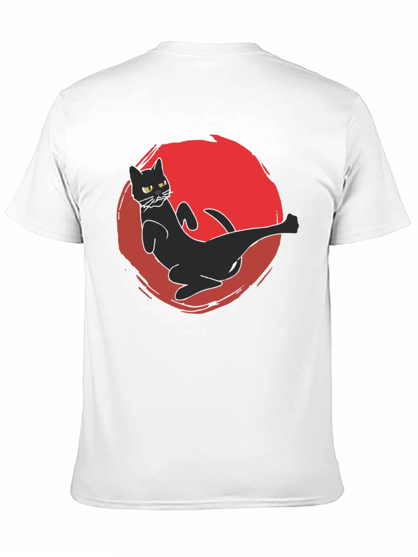 Black Cat Kick T-Shirt - Martial Arts Funny Tee