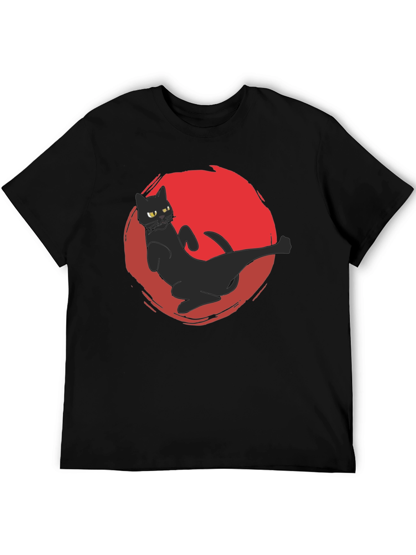 Black Cat Kick T-Shirt - Martial Arts Funny Tee