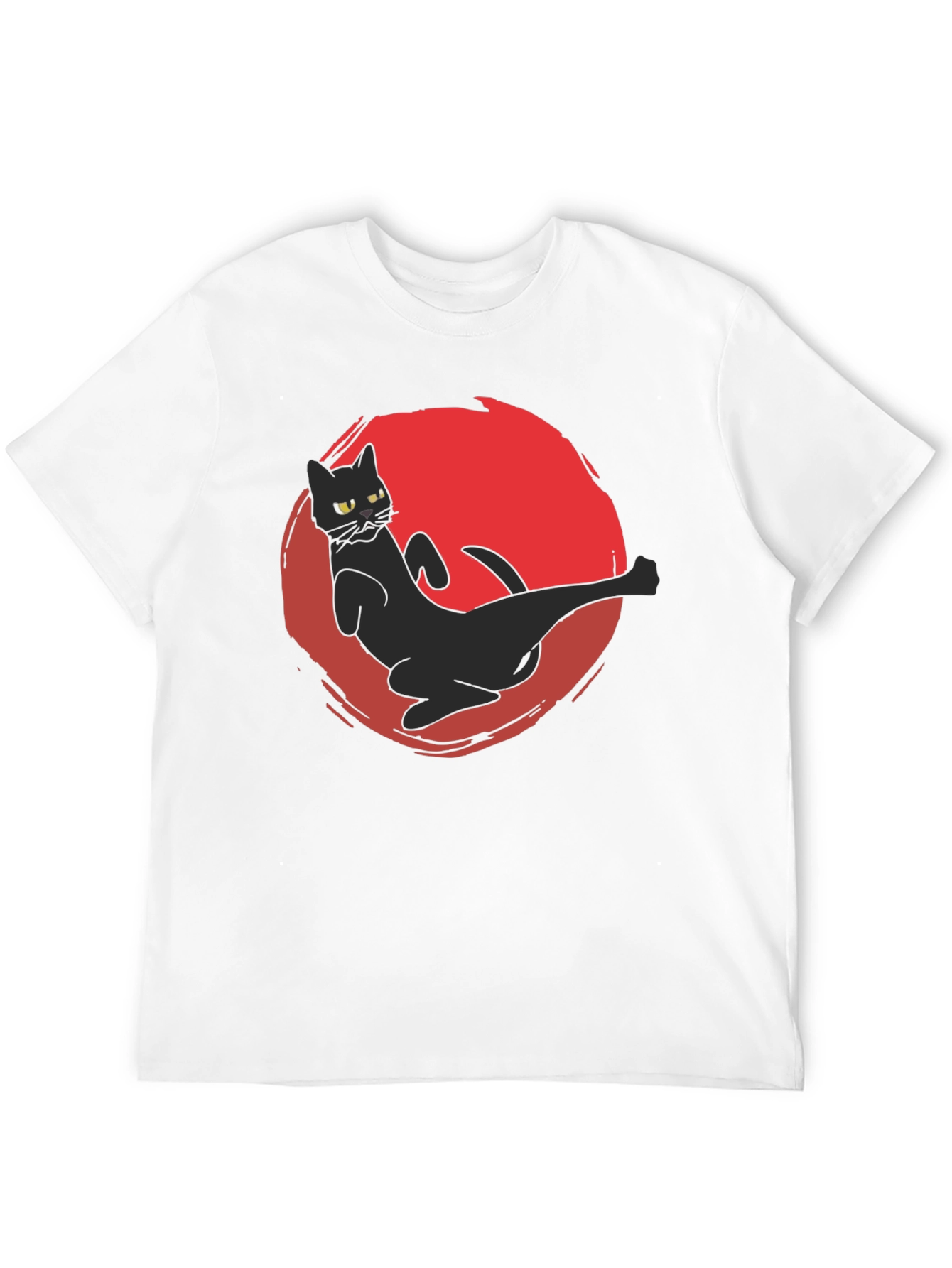 Black Cat Kick T-Shirt - Martial Arts Funny Tee