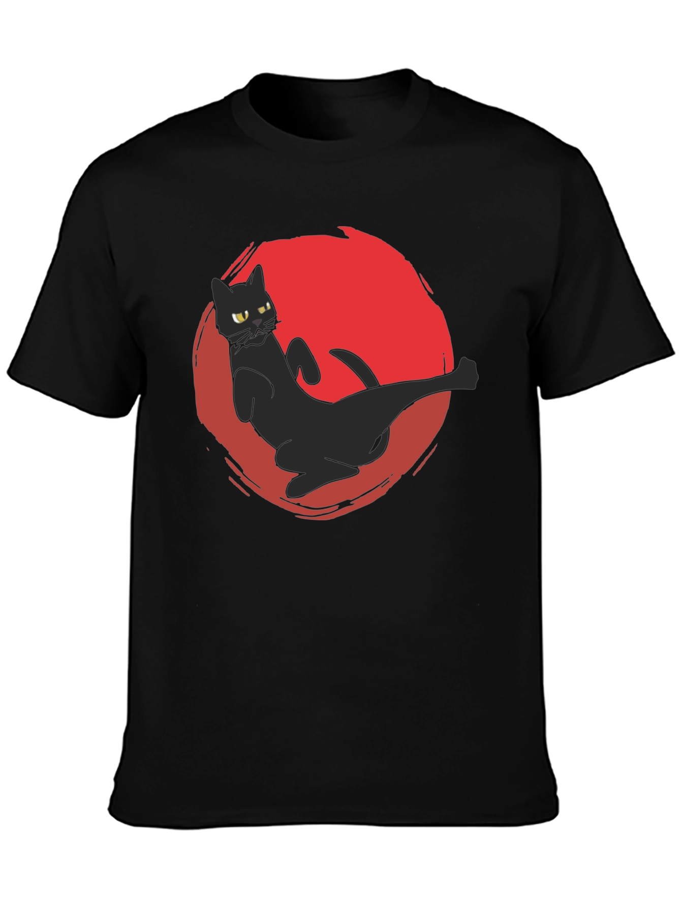 Black Cat Kick T-Shirt - Martial Arts Funny Tee