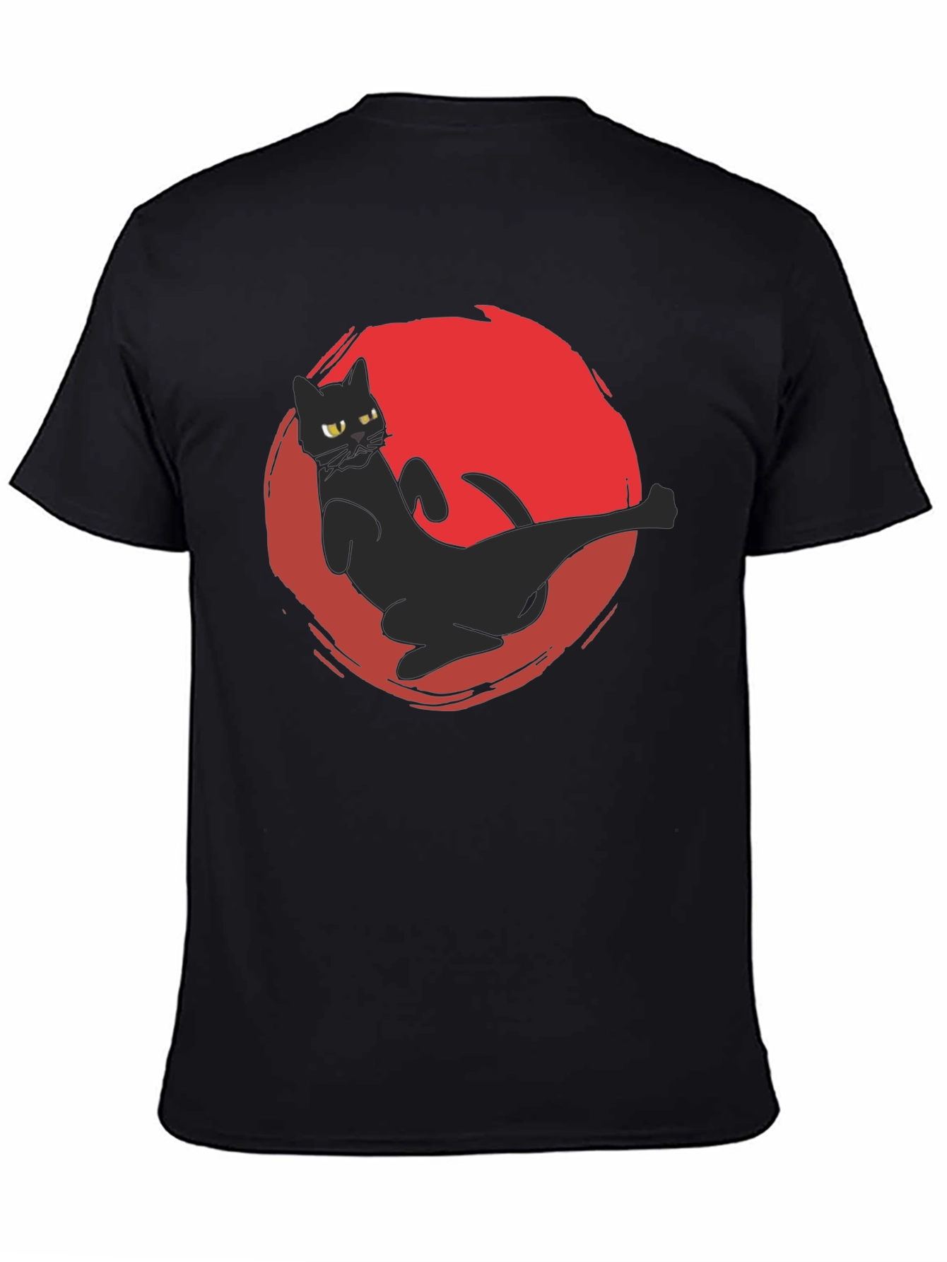Black Cat Kick T-Shirt - Martial Arts Funny Tee
