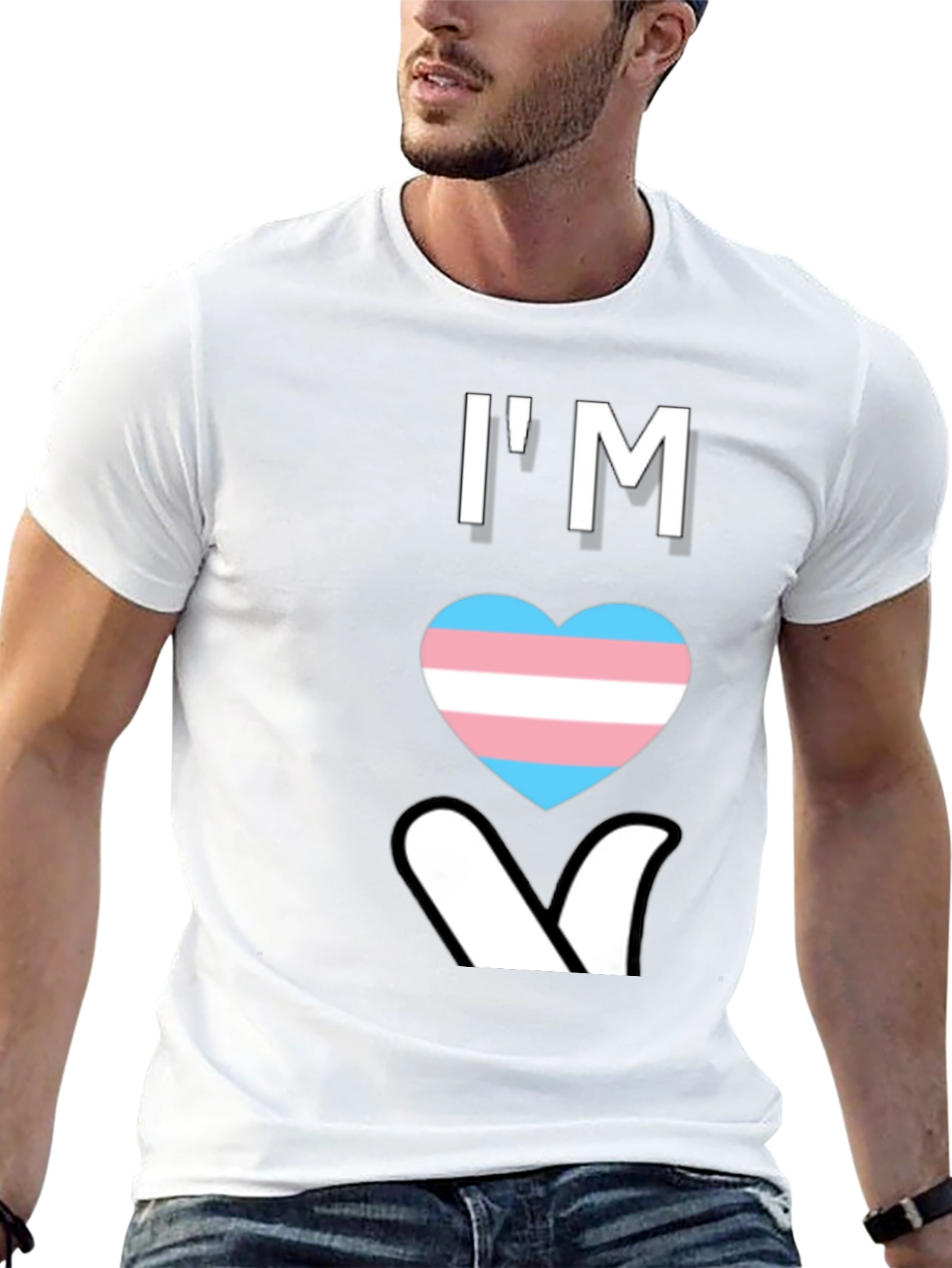 Im Transgender Heart T-Shirt - Pride & Support
