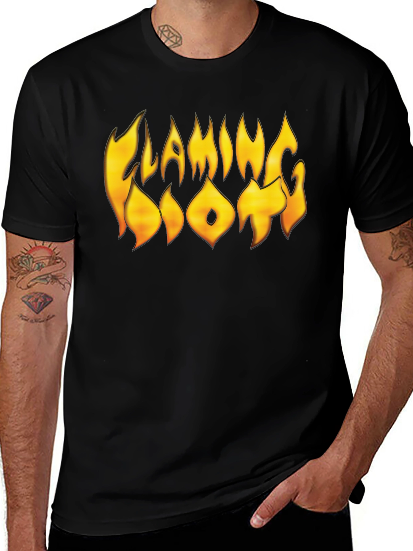 Flaming Lips Black T-Shirt - Iconic Band Tee