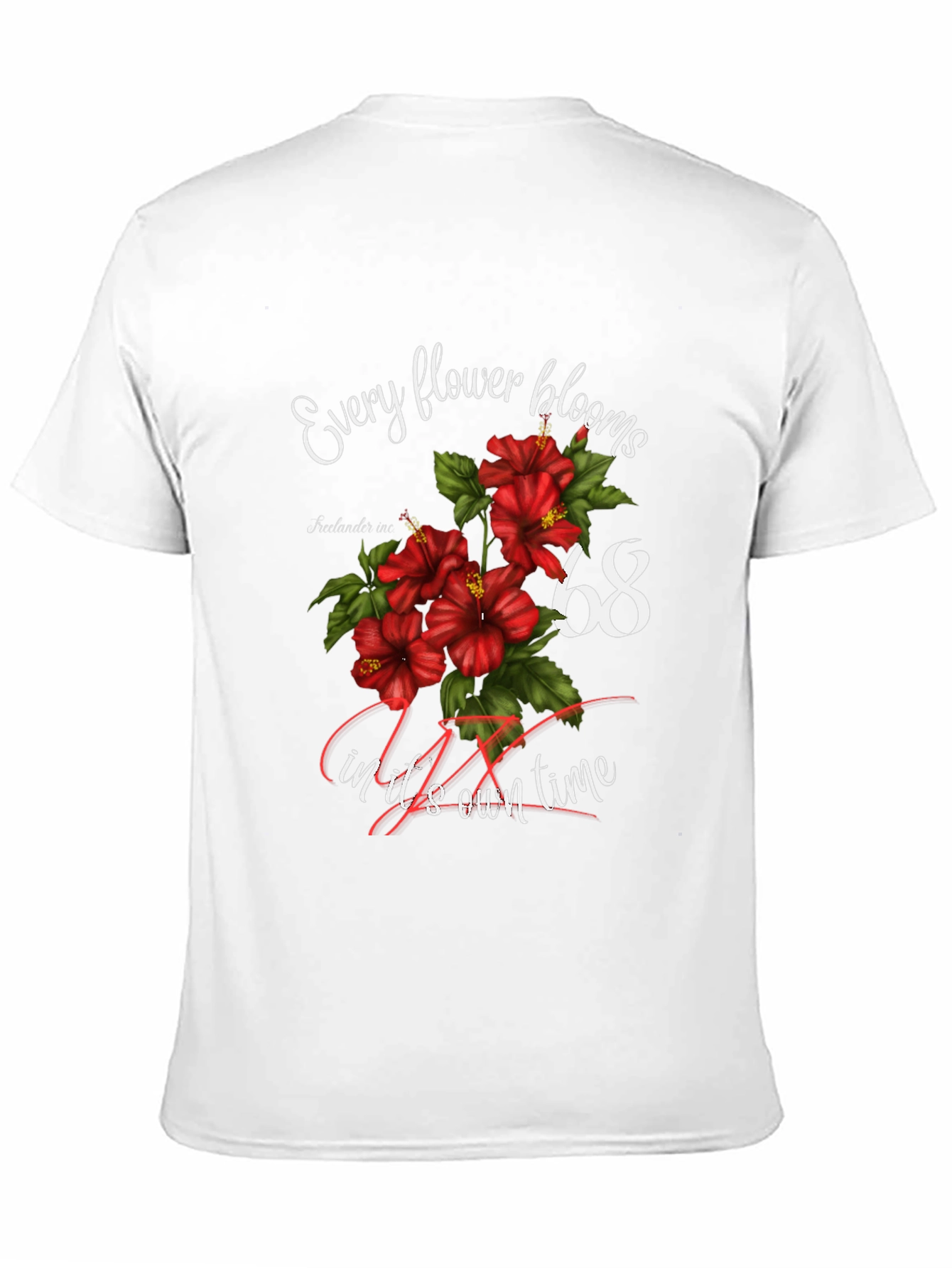 Floral Every flower blooms Black T-Shirt