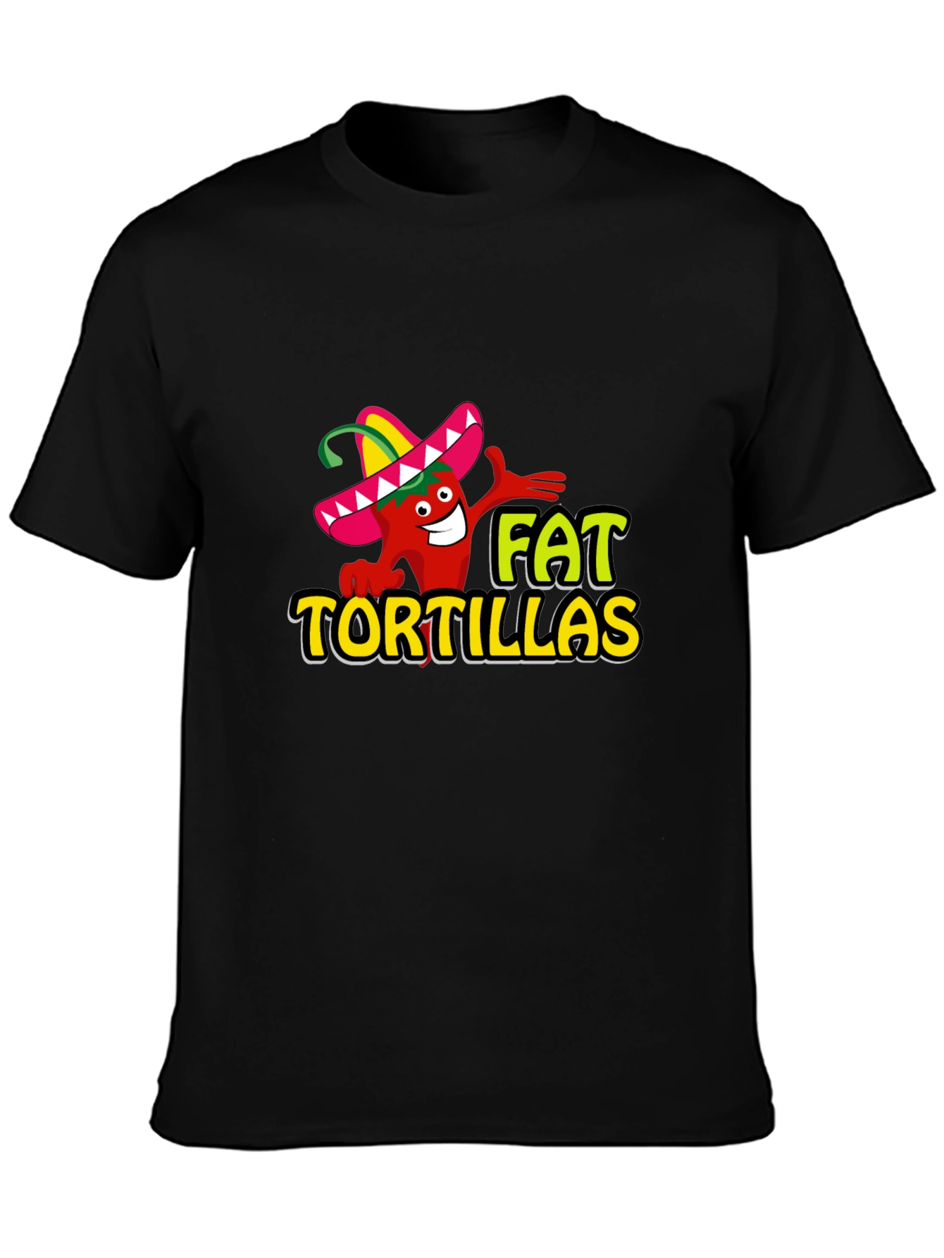 Fat Tortillas Graphic T-Shirt - Black