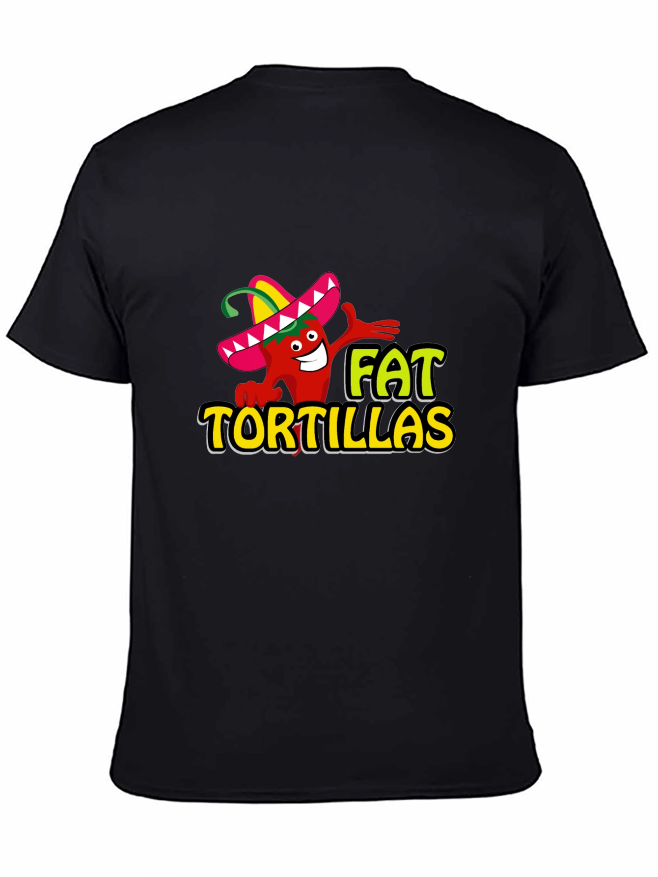 Fat Tortillas Graphic T-Shirt - Black
