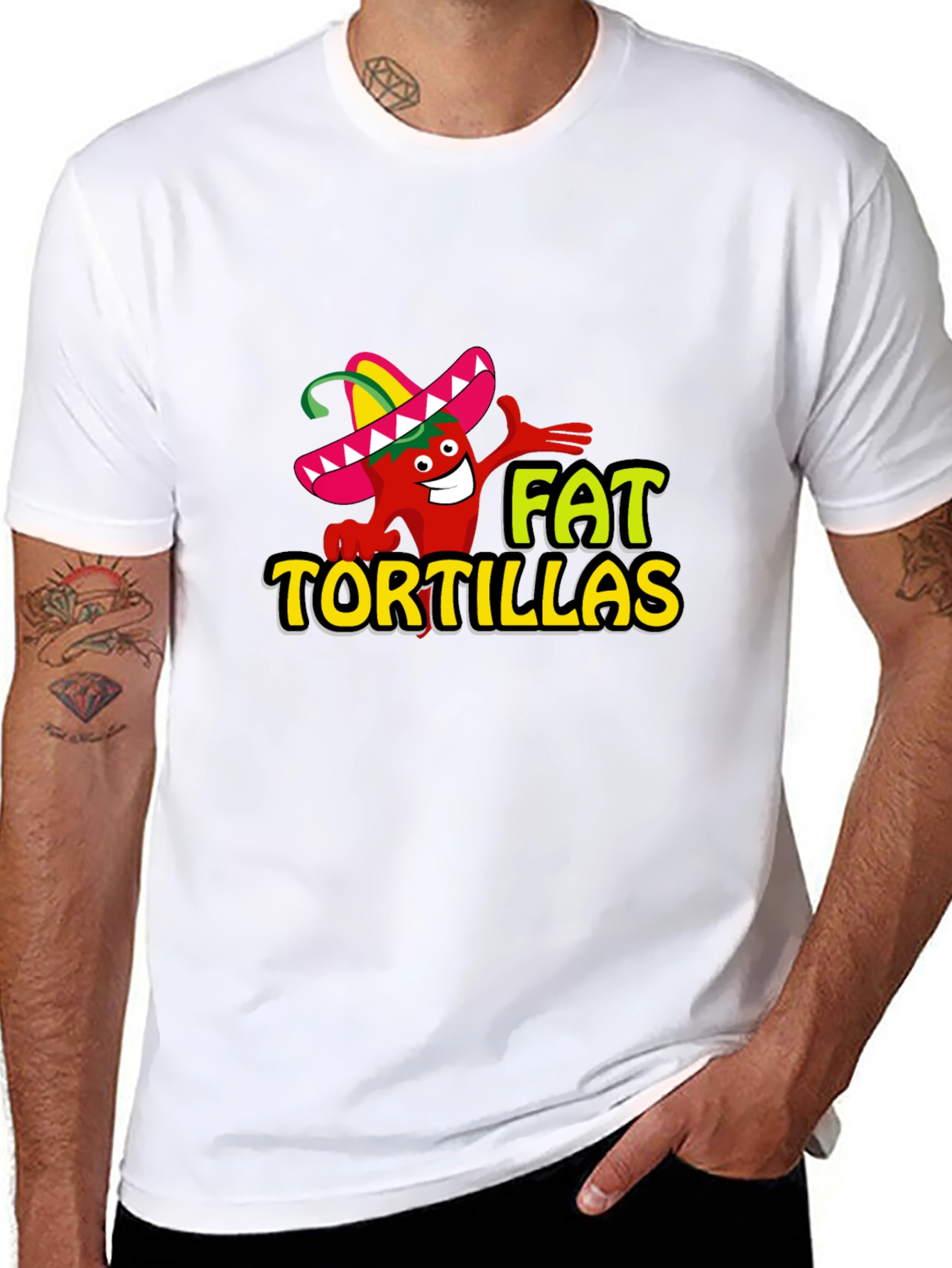 Fat Tortillas Graphic T-Shirt - Black
