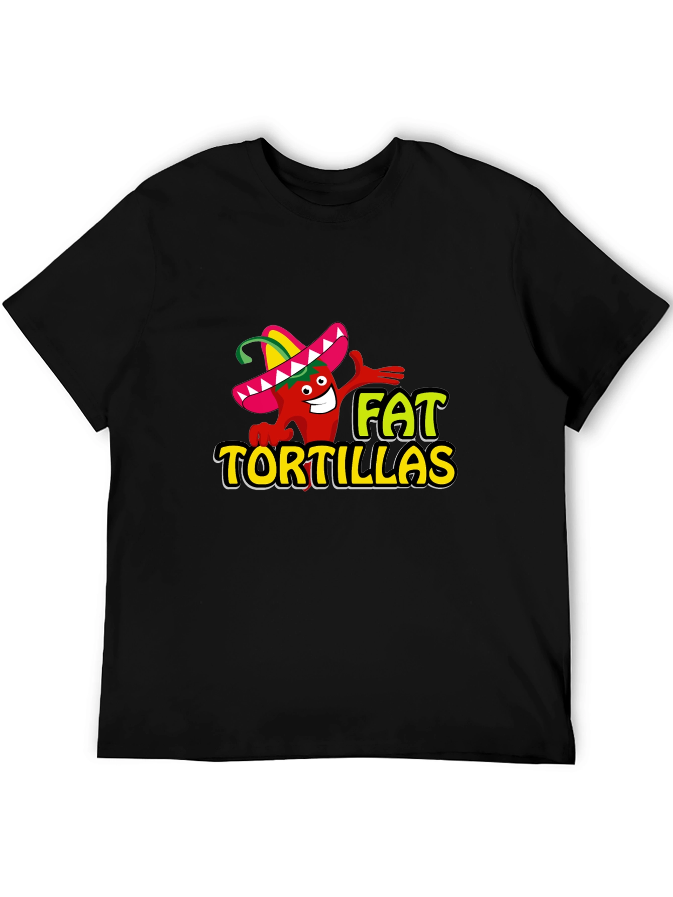 Fat Tortillas Graphic T-Shirt - Black