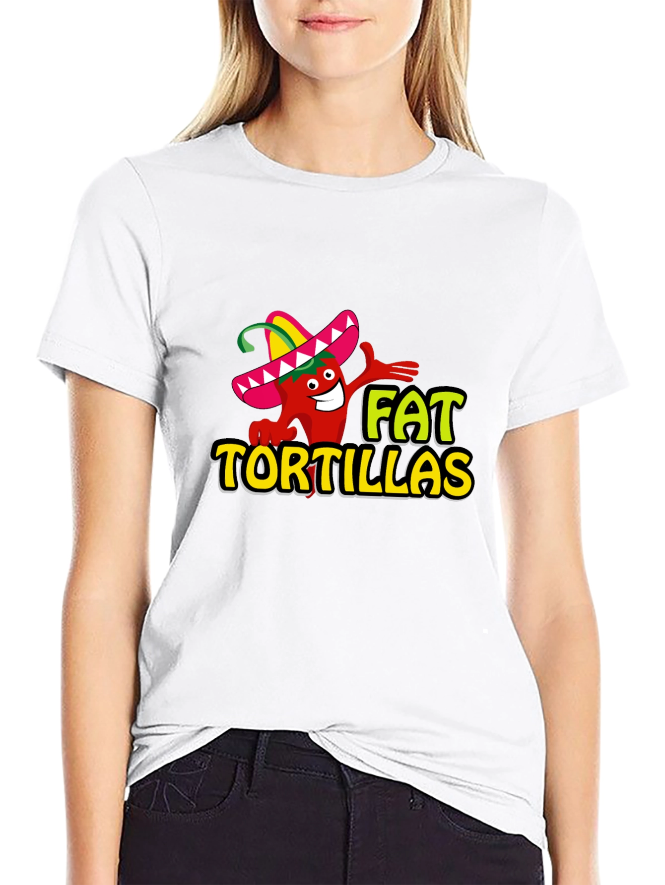 Fat Tortillas Graphic T-Shirt - Black