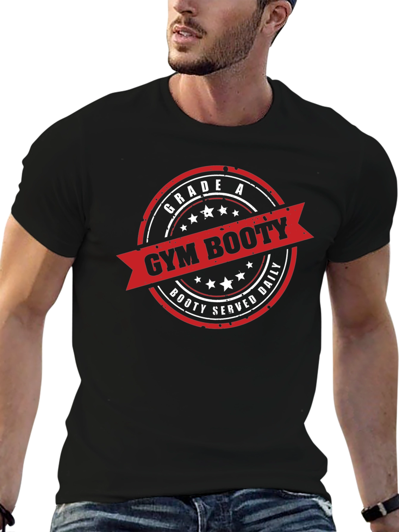 Gym Booty T-Shirt - Grade A Booty Served Daily
