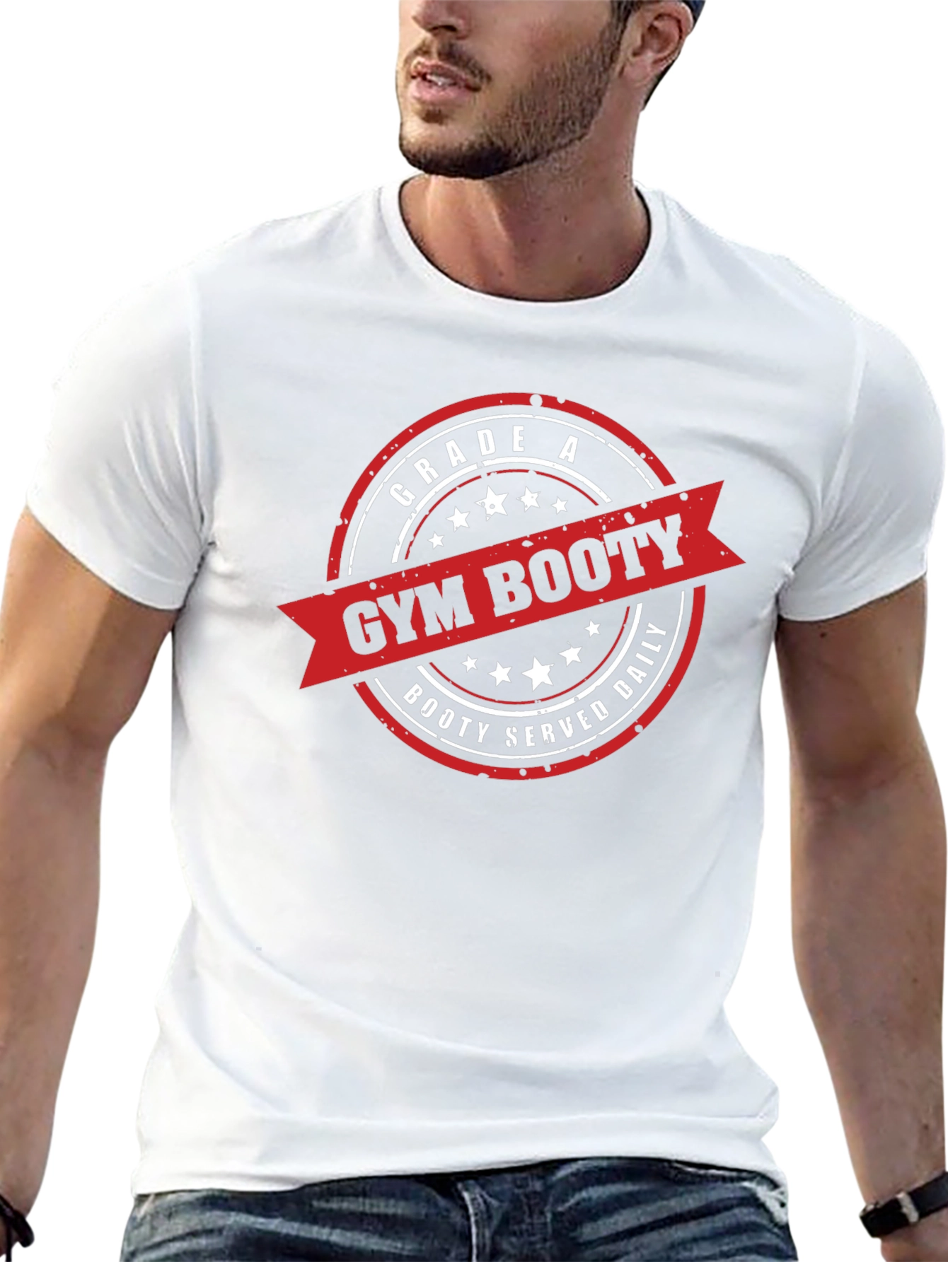 Gym Booty T-Shirt - Grade A Booty Served Daily