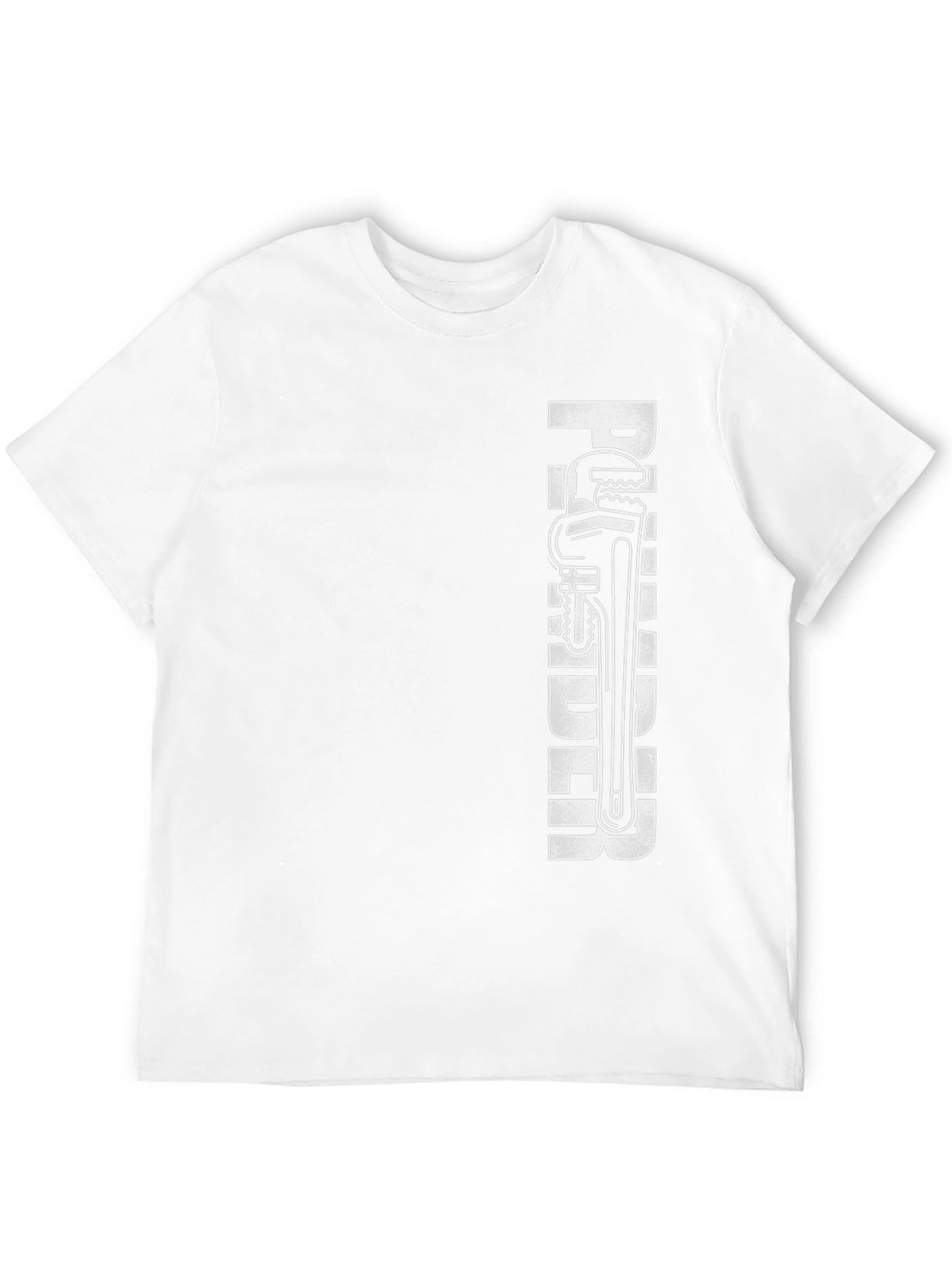 Plumber Graphic T-Shirt - Black Crew Neck Tee