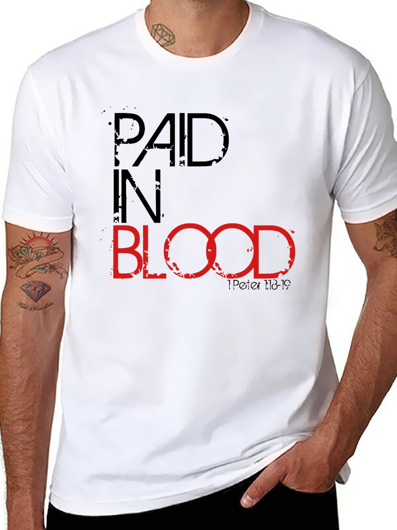 Paid in Blood Graphic Tee - Christian T-Shirt