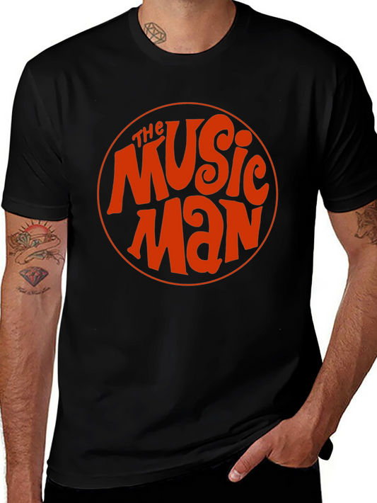 The Music Man Retro Style Black T-Shirt