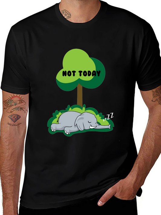 Not Today Elephant Graphic T-Shirt