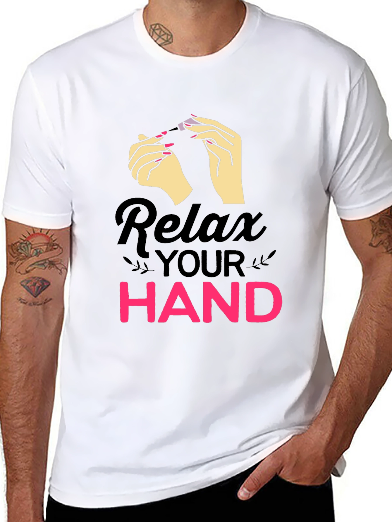 Relax Your Hand Graphic T-Shirt