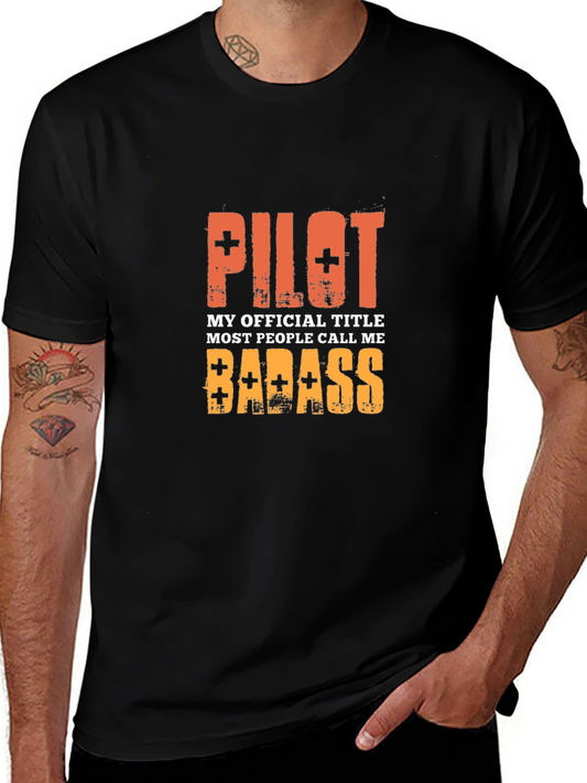 Pilot Badass Graphic T-Shirt - Mens