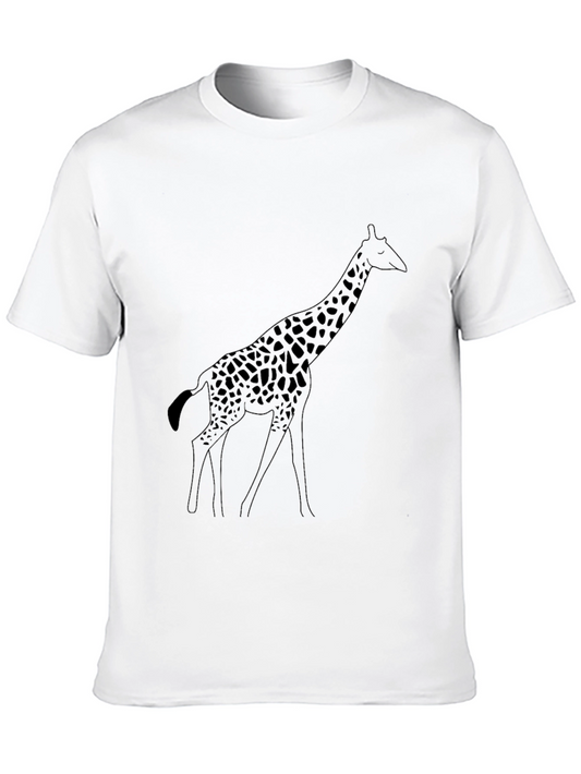 Giraffe Graphic Tee - Mens Black T-Shirt