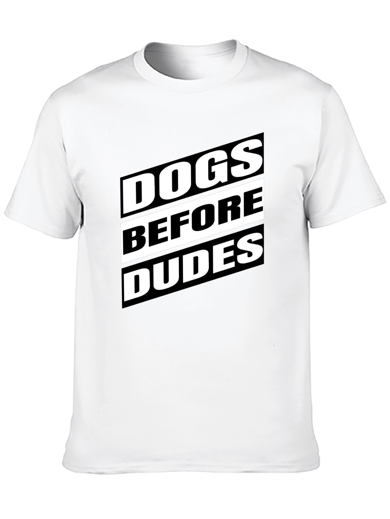 Dogs Before Dudes Graphic T-Shirt - Black