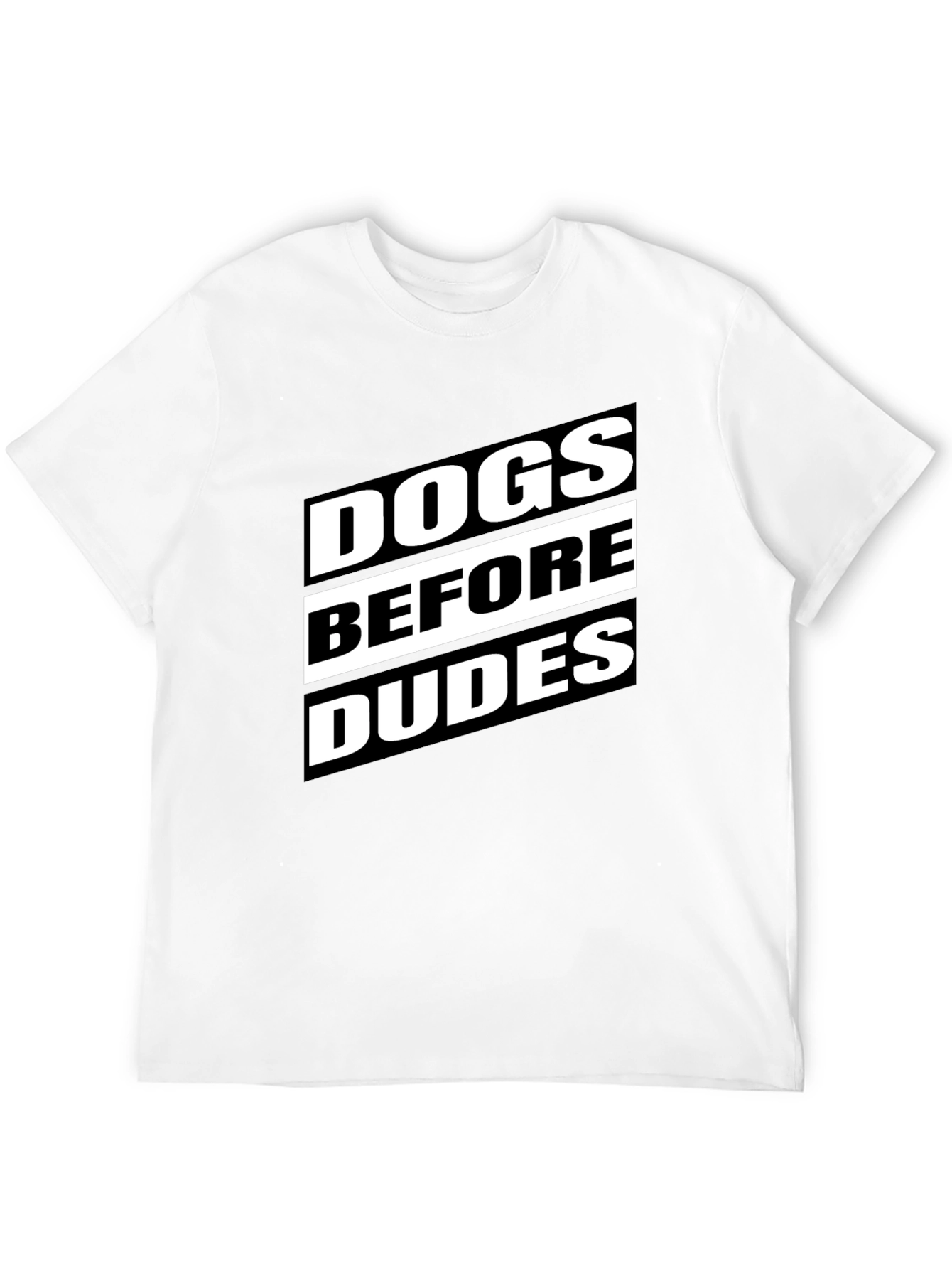 Dogs Before Dudes Graphic T-Shirt - Black