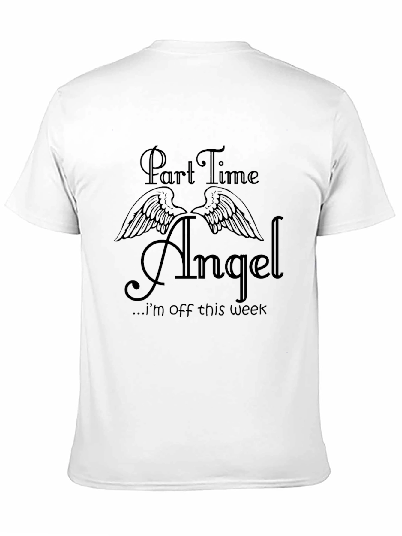 Part Time Angel Graphic T-Shirt - Black