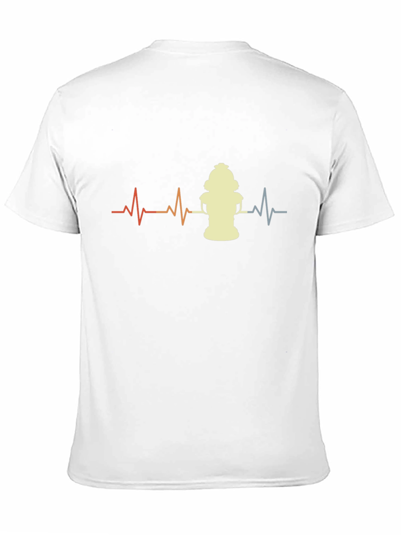 Fire Hydrant Heartbeat T-Shirt - Black