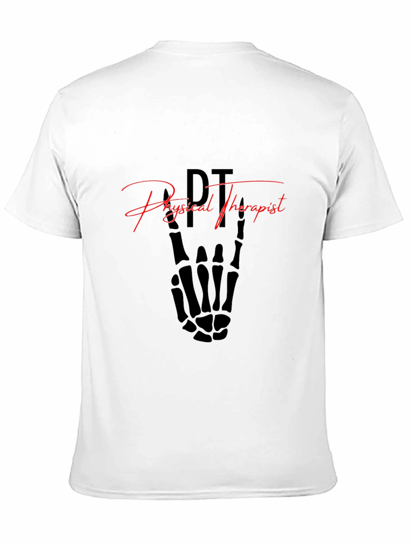 Physical Therapist Skeleton Hand T-Shirt