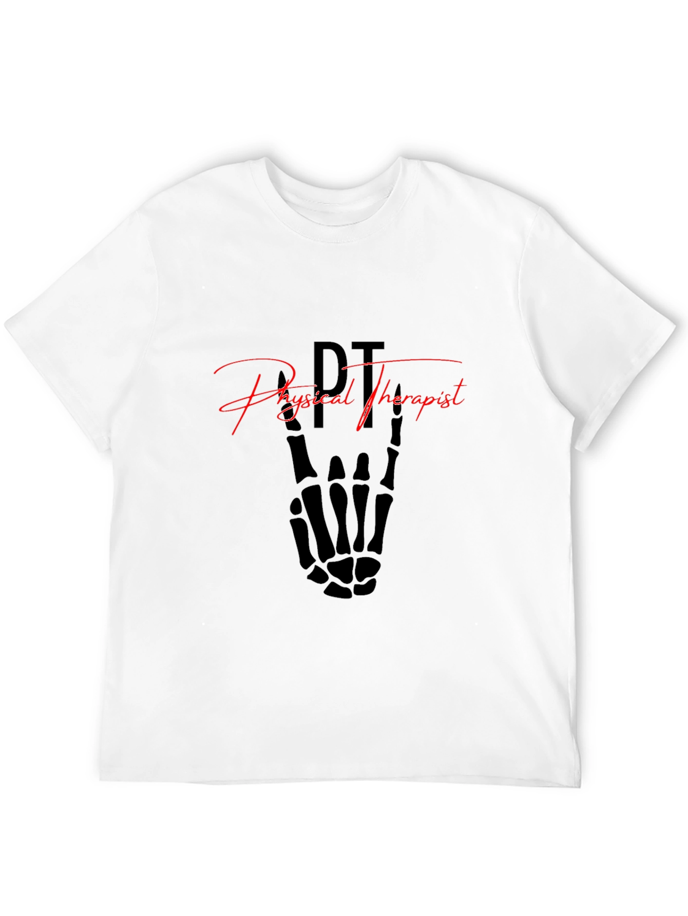 Physical Therapist Skeleton Hand T-Shirt