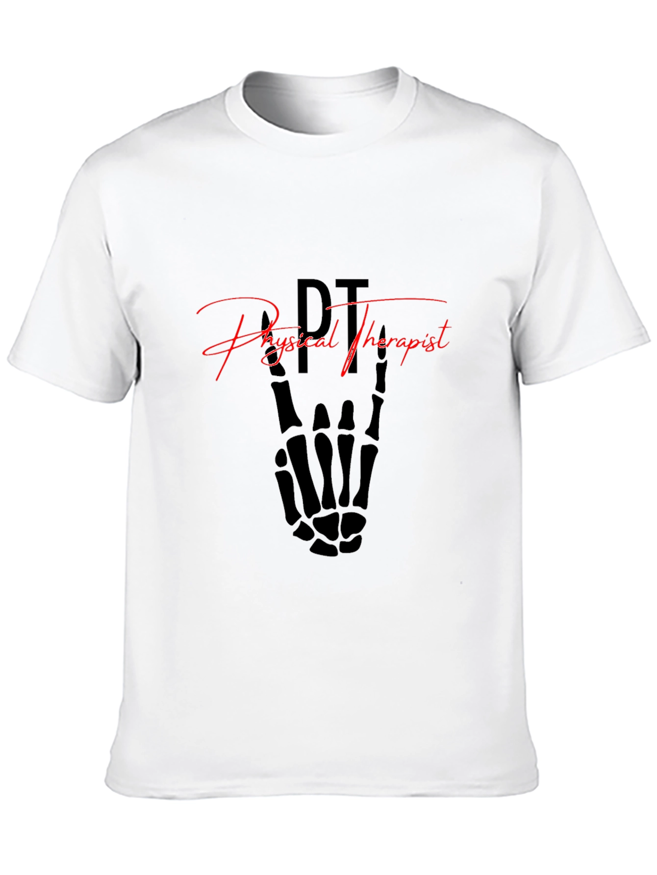 Physical Therapist Skeleton Hand T-Shirt