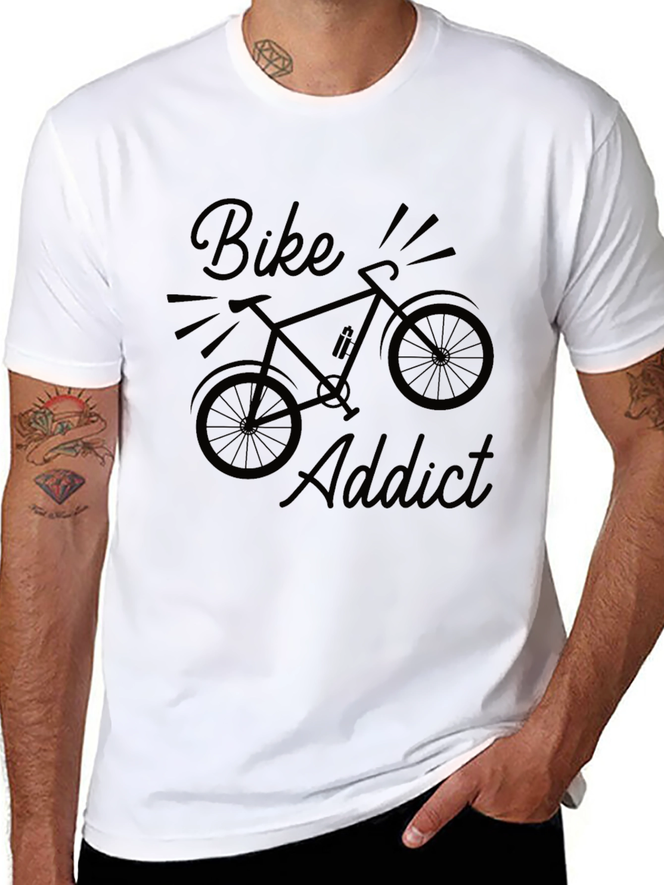 Bike Addict T-Shirt - Cycling Enthusiast Tee