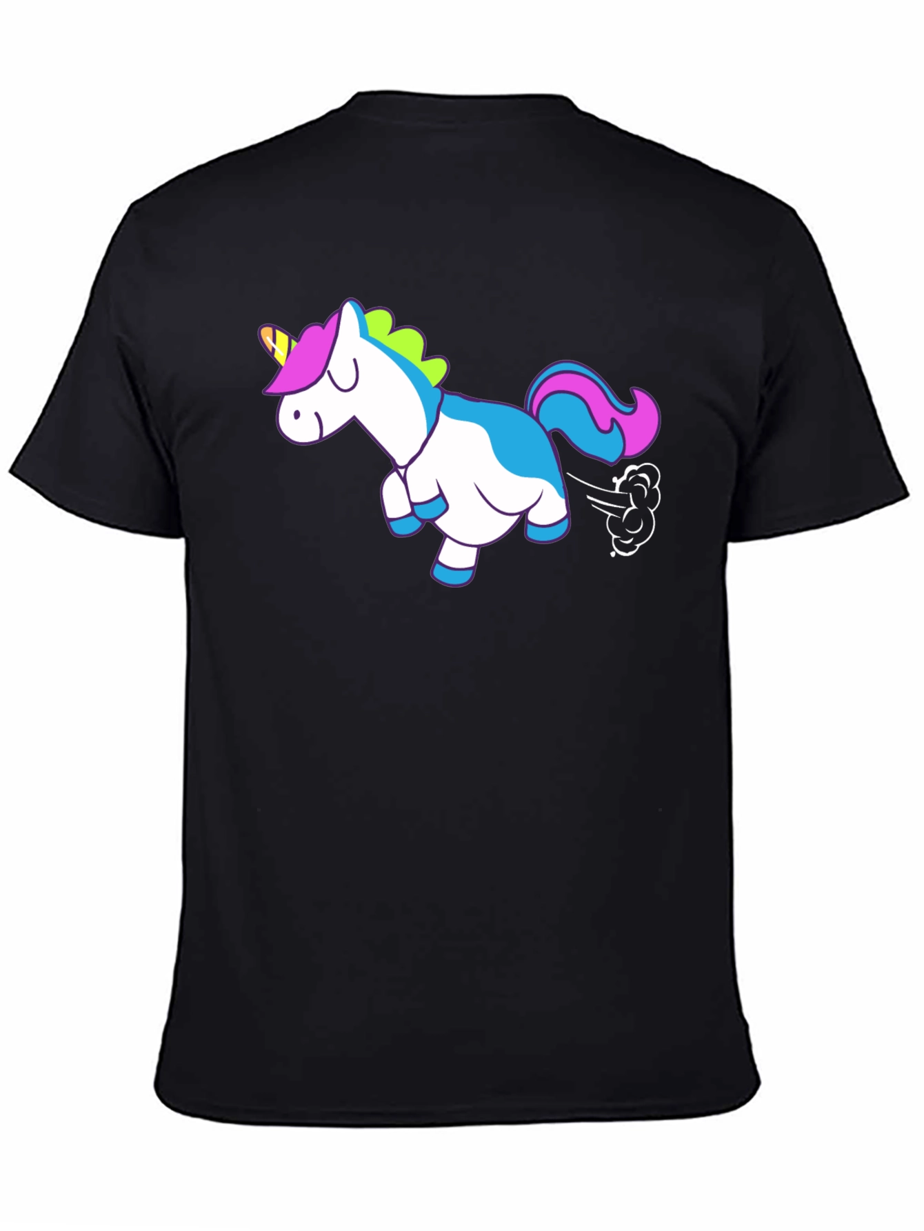 Funny Farting Unicorn Graphic T-Shirt