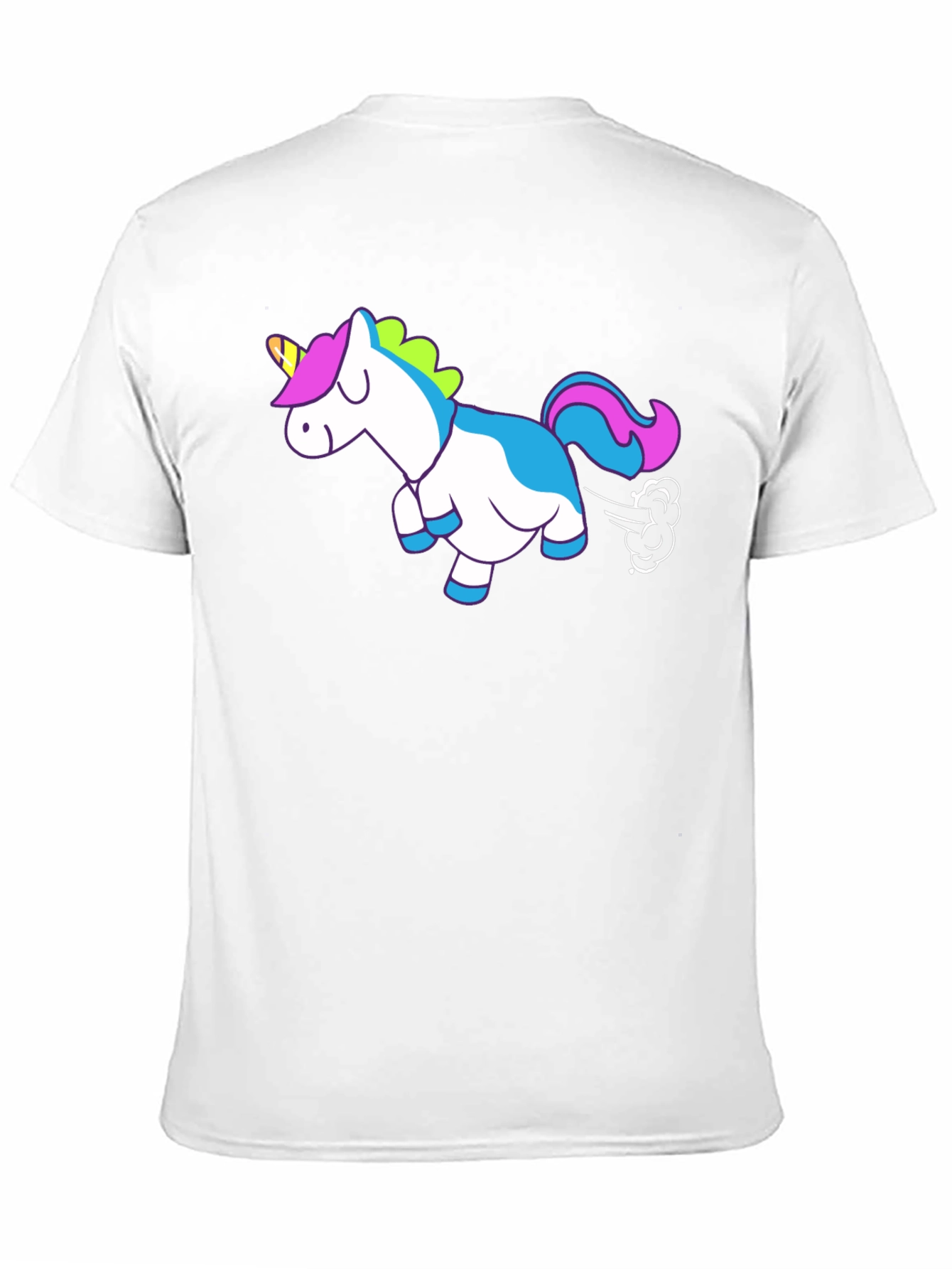 Funny Farting Unicorn Graphic T-Shirt