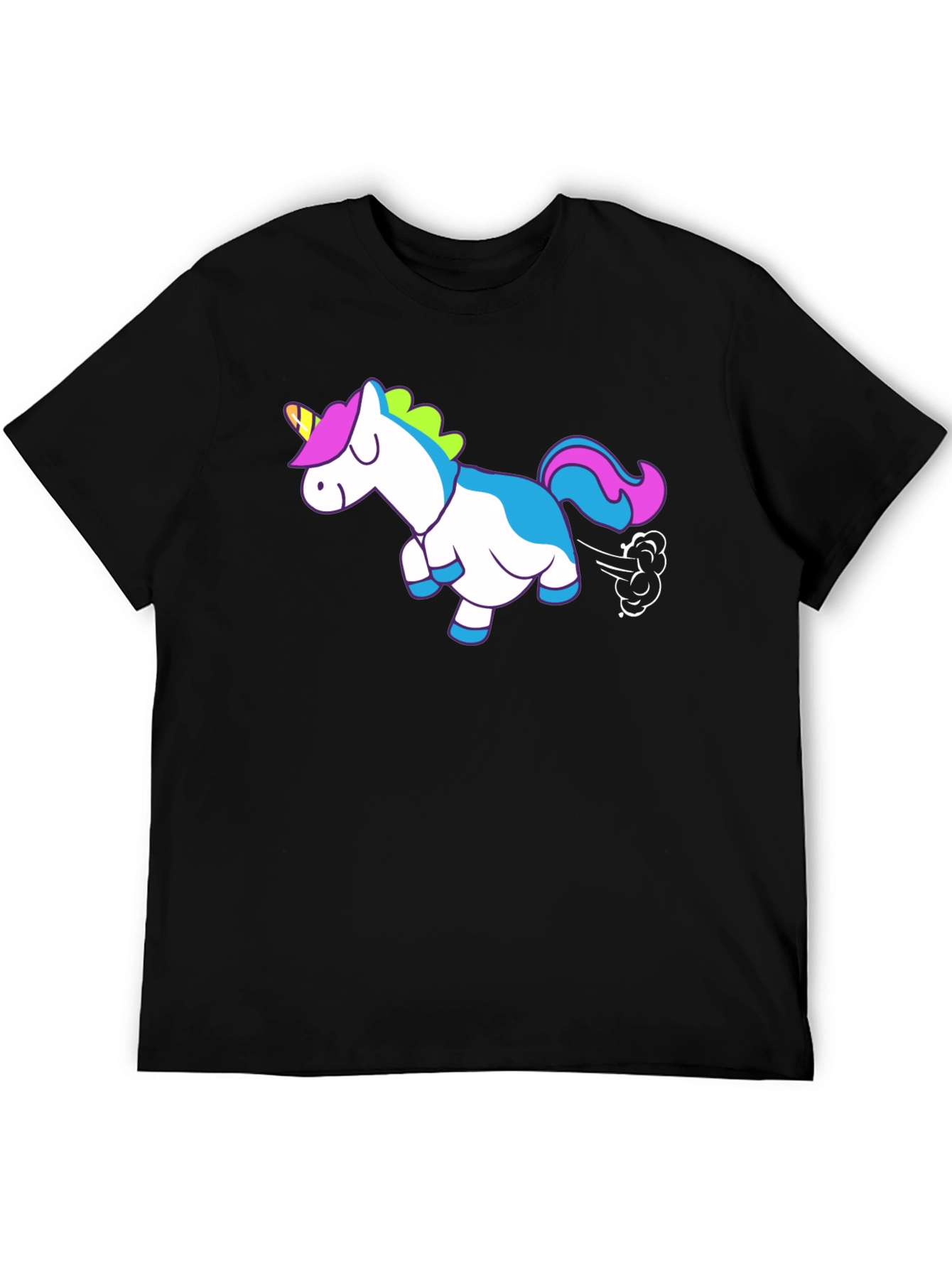 Funny Farting Unicorn Graphic T-Shirt