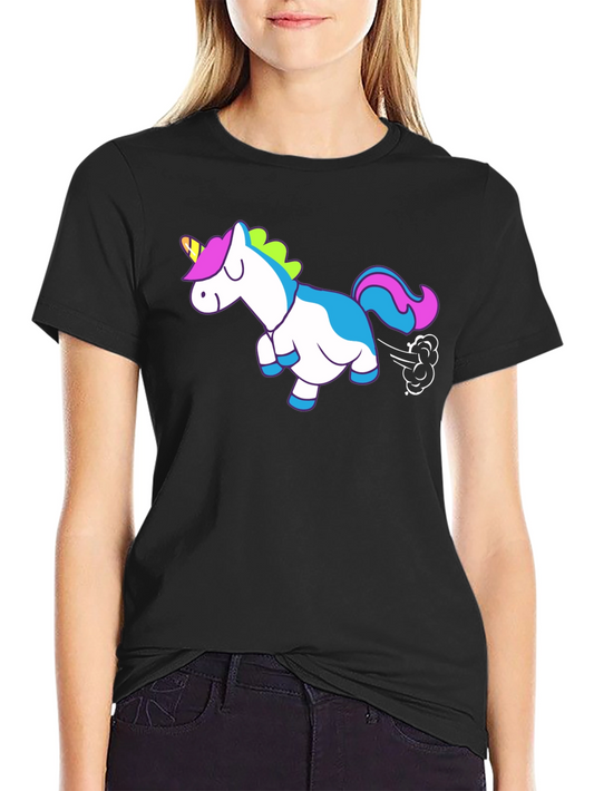 Funny Farting Unicorn Graphic T-Shirt