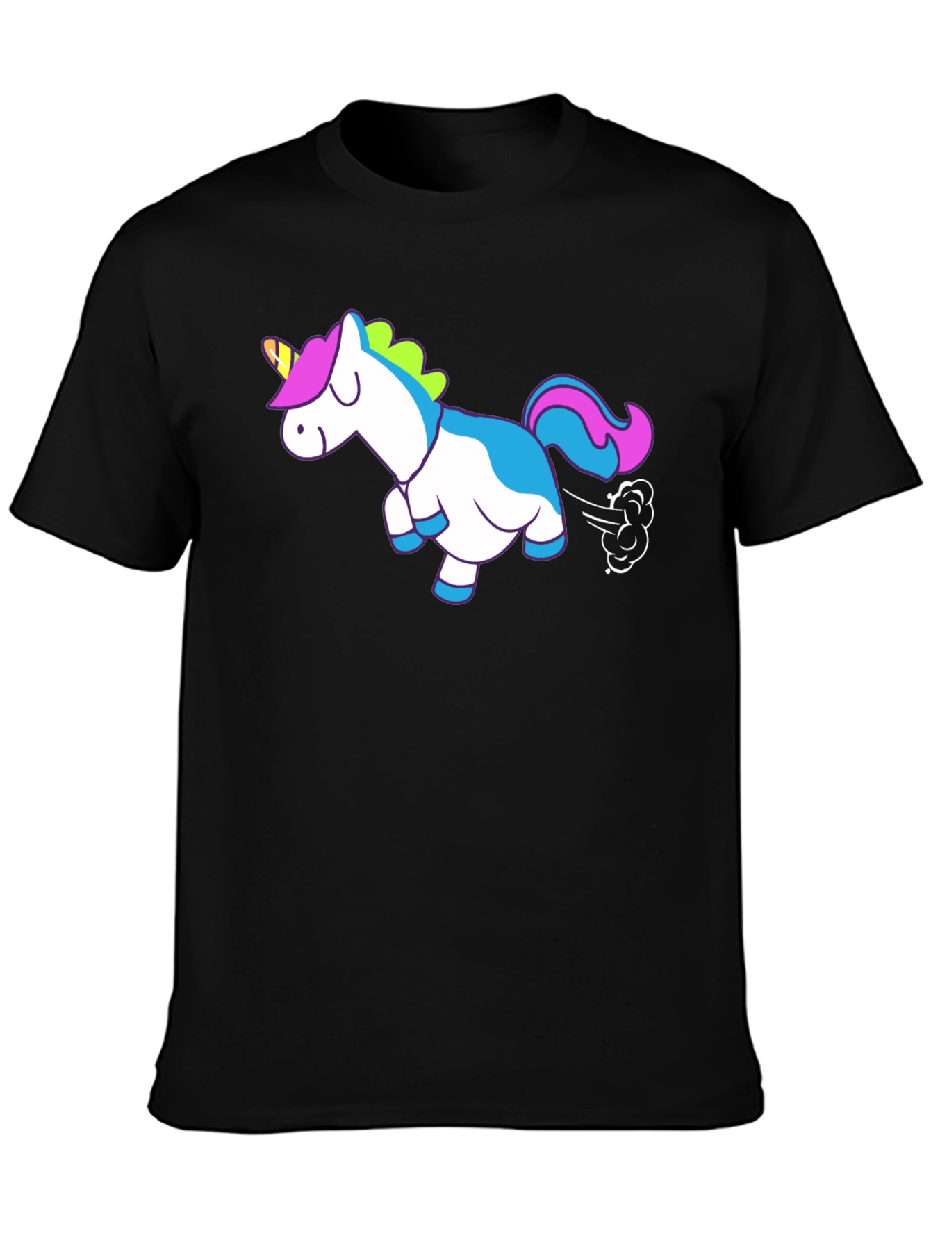 Funny Farting Unicorn Graphic T-Shirt