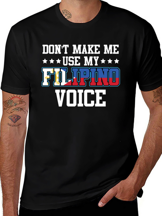 Filipino Voice T-Shirt - Funny Heritage Pride Tee