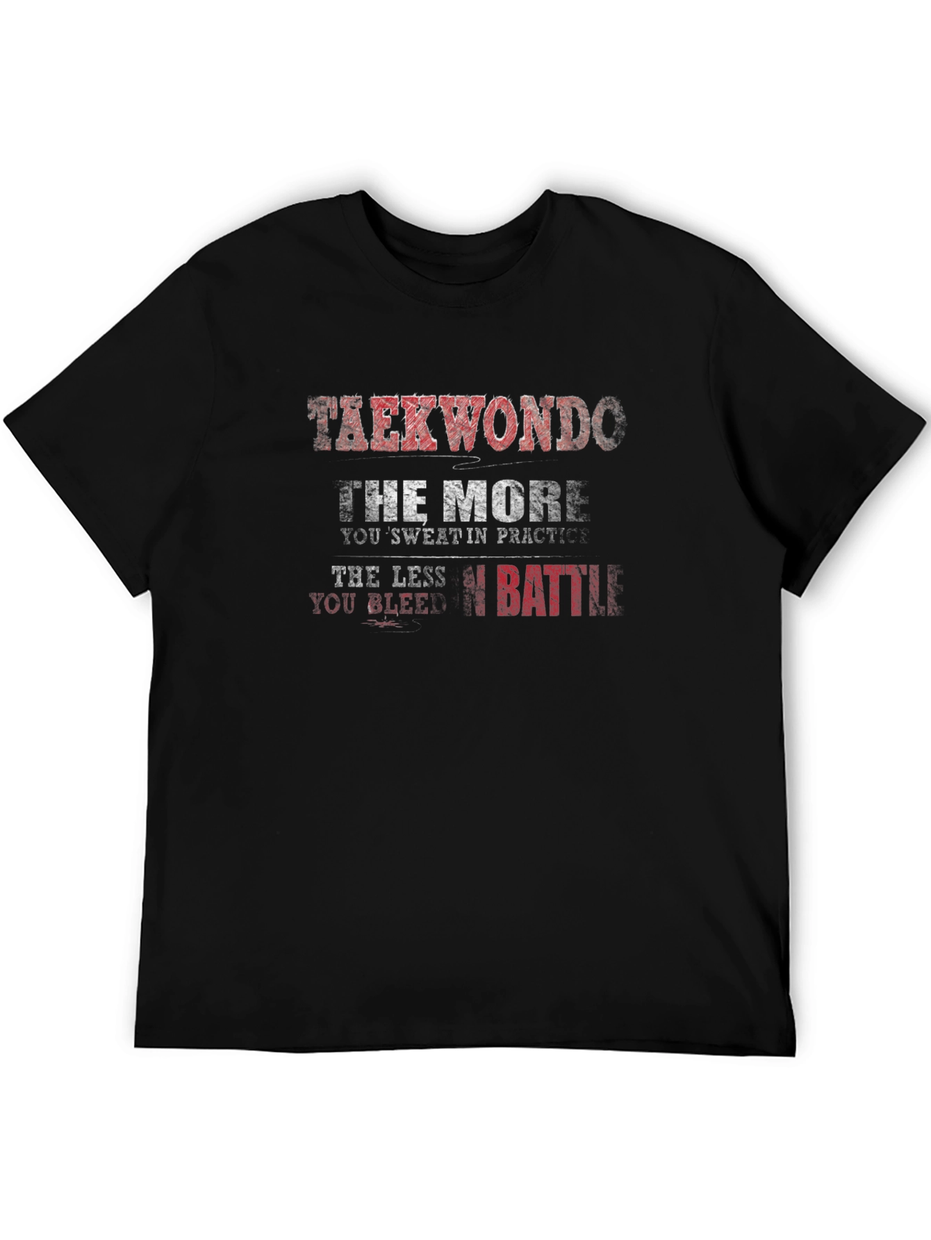 Taekwondo Practice Black T-Shirt