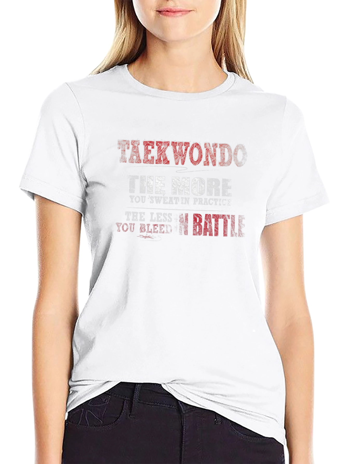 Taekwondo Practice Black T-Shirt