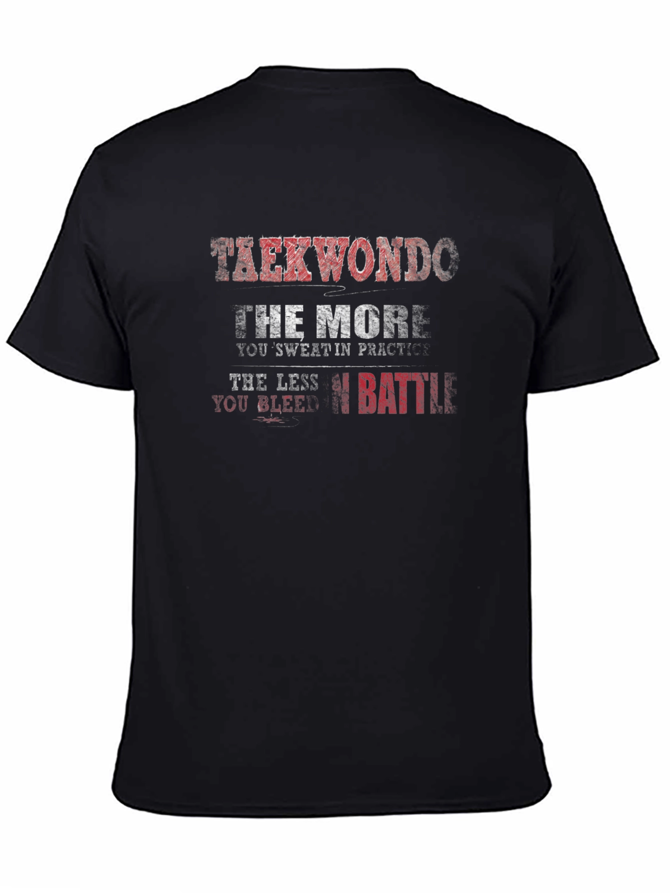 Taekwondo Practice Black T-Shirt